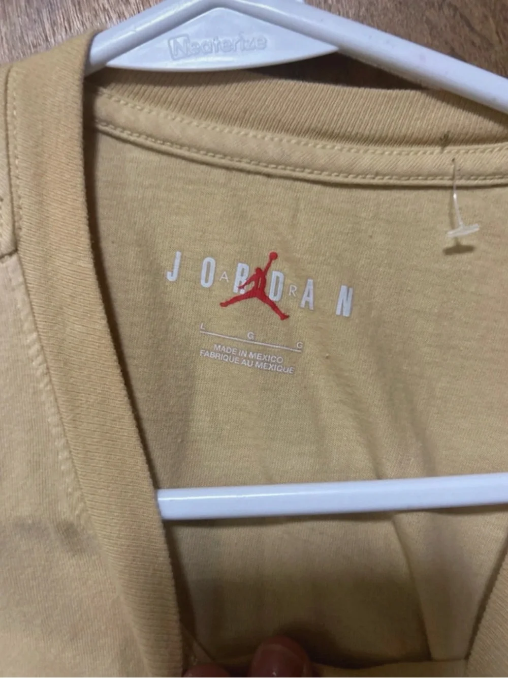 Jordan Beige 'Official Member' Short Sleeve T-Shirt